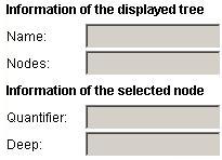 Information-panels for the tree and a selected node