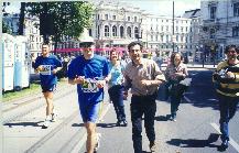 During Vienna City Marathon in May 2000